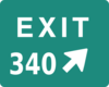 Exit 340 Clip Art