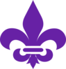 Mkm Purple Fleur De Lis Clip Art