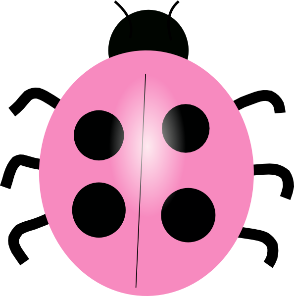 pink ladybug clip art - photo #7