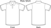Polo Shirt (front & Back) Clip Art