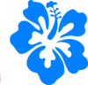 Blue Hibiscus Clip Art