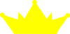 Yellow Crown No Outline Clip Art