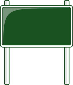 green road sign clip art at clker com vector clip art online