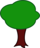 Green Tree, Brown Trunk Clip Art