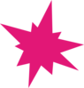 Magenta Burst Clip Art