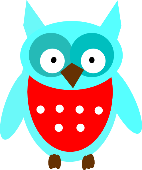 owl clip art red - photo #7