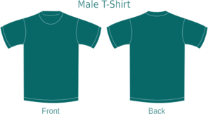 Teal Template Clip Art At Clker Com Vector Clip Art Online Royalty Free Public Domain Teal T Shirt Template