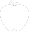 White Black Apple Clip Art