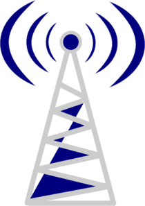 Telecom Tower Blue Clip Art at Clker.com - vector clip art online