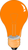 Orange Bulb Clip Art
