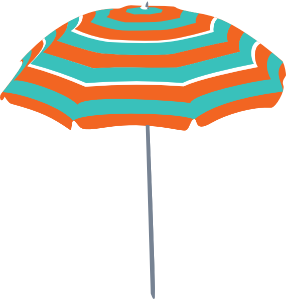 free clipart beach chair and umbrella - photo #27