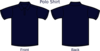 Navy Blue Polo Shirt Layout Clip Art