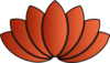 Orange Lotus Flower Clip Art