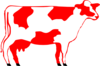 Milking Shorthorn Cow Clip Art