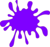 Purple Splat Clip Art