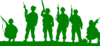 Green Toy Soldiers Clip Art
