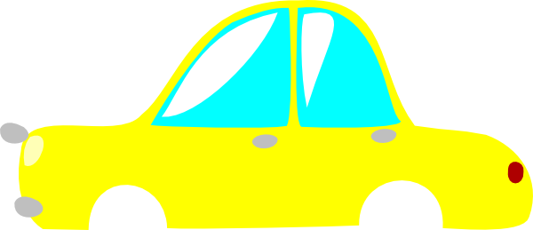 clipart yellow car - photo #34