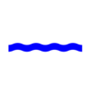Waterline Wave Blue Clip Art