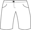 White Shorts Clip Art
