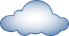 Blue Cloud Clip Art