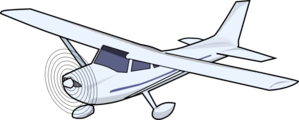 Plane Single Prop Clip Art