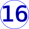 Number 16 International Clip Art