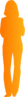 Orange Person Outline Clip Art