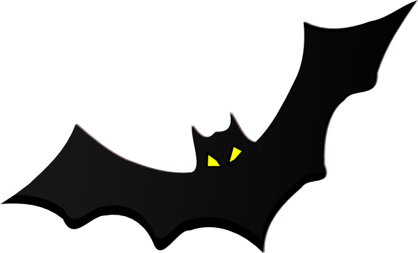 Bat W Eyes clip art