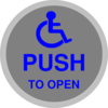 Handicapped Button Clip Art