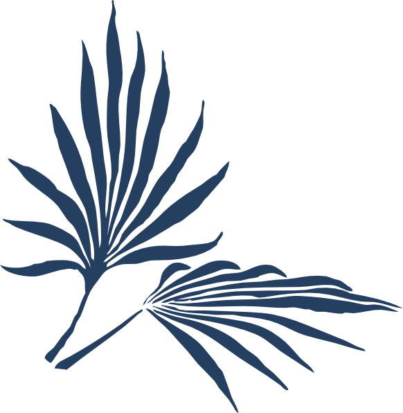 Blue Palm Frond Clip Art at Clker.com - vector clip art online, royalty