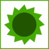 Green Sun Clip Art