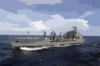 Usns Pecos (t-ao 197) Cruises In The Pacific Ocean Clip Art