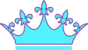 Queen Crown Turquoise Clip Art