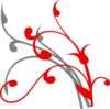 Red/grey Branch Clip Art