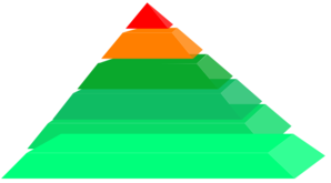 Pyramid 6 Layer Clip Art