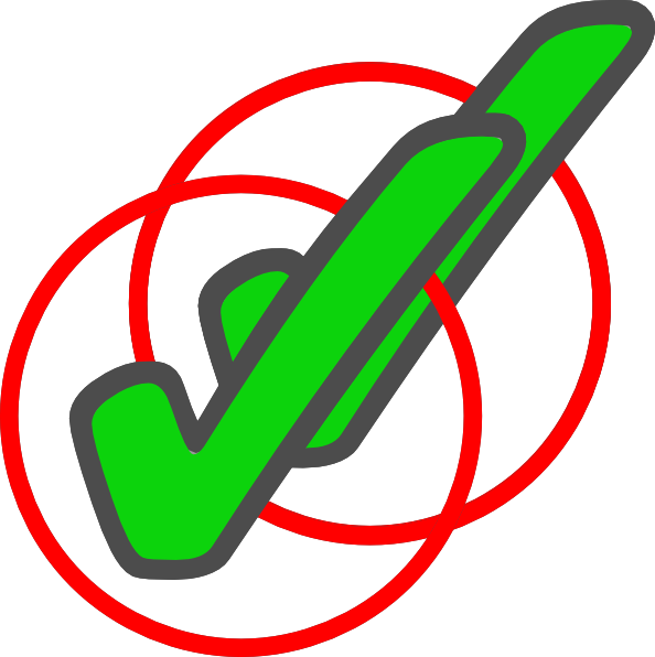 Double check icon two green checkmarks Royalty Free Vector