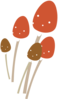 Firebog Mushrooms Clip Art