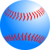 Blue Baseball Clip Art