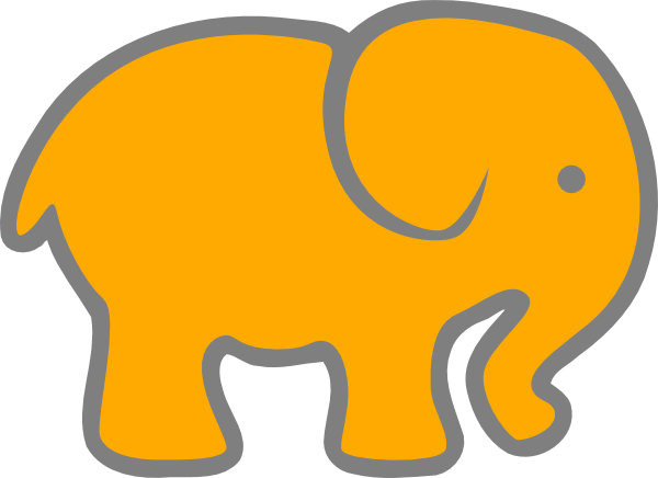 yellow elephant clipart - photo #33
