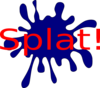 Blue Splat Clip Art