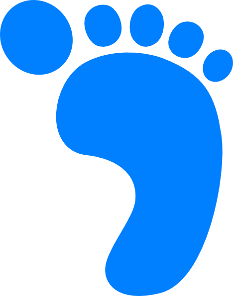 free baby boy footprints clip art - photo #19