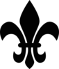 Fleur De Lis Black Clip Art