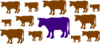 Purple Cow Clip Art