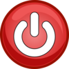 Power Button Red Clip Art
