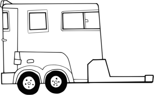 horse trailer clipart - photo #3