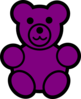 Purple Bear Clip Art