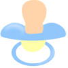 Blue Pacifier Clip Art