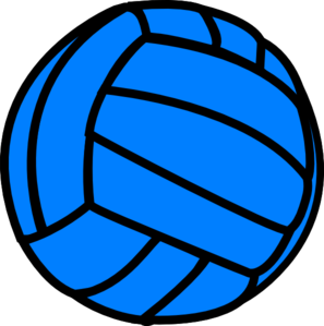 Blue Volleyball Clip Art