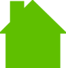House Logo Green Clip Art