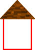 Tall House W/roof Clip Art